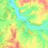 Saint-Martin-sur-Nohain topographic map, elevation, terrain