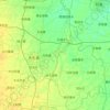 大名县 topographic map, elevation, terrain