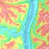 Bellaire topographic map, elevation, terrain