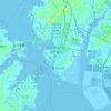 钦州港经济技术开发区 topographic map, elevation, terrain