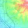 北营街道 topographic map, elevation, terrain