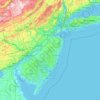 New Jersey topographic map, elevation, terrain