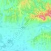 Szentlőrinci kistérség topographic map, elevation, terrain