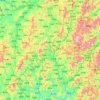 汀江 topographic map, elevation, terrain