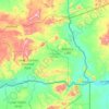 Luangwa District topographic map, elevation, terrain