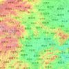 Hubei topographic map, elevation, terrain