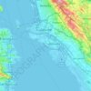 Oakland topographic map, elevation, terrain