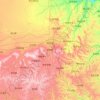 靖边县 topographic map, elevation, terrain