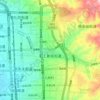 职工新街街道 topographic map, elevation, terrain