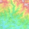 Lamjung topographic map, elevation, terrain