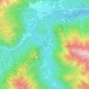 Arkhyz topographic map, elevation, terrain