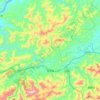 官庄镇 topographic map, elevation, terrain