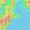 三重県 topographic map, elevation, terrain