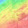 Bouskoura topographic map, elevation, terrain