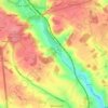 Hyde topographic map, elevation, terrain