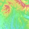 Biel topographic map, elevation, terrain