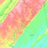 Little River Canyon National Preserve topographic map, elevation, terrain