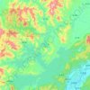 新丰江水库 topographic map, elevation, terrain