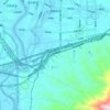 城南街道 topographic map, elevation, terrain