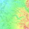 Quilaco topographic map, elevation, terrain