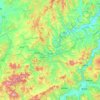 麻山镇 topographic map, elevation, terrain