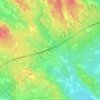 Pinet topographic map, elevation, terrain