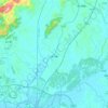 安沙镇 topographic map, elevation, terrain