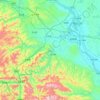 谷城县 topographic map, elevation, terrain