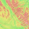 Area G (Crooked River/Parsnip) topographic map, elevation, terrain