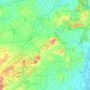 Zaghouan Governorate topographic map, elevation, terrain
