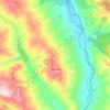 Monteverde topographic map, elevation, terrain