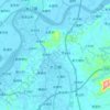 大江镇 topographic map, elevation, terrain