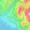 Blonay topographic map, elevation, terrain