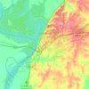 Vicksburg topographic map, elevation, terrain
