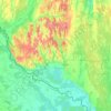 Csurgói kistérség topographic map, elevation, terrain