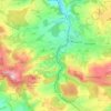 Asmissen topographic map, elevation, terrain