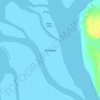 Flat Island topographic map, elevation, terrain