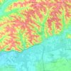 Moissac topographic map, elevation, terrain