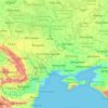 Ukraine topographic map, elevation, terrain