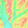 Fremont County topographic map, elevation, terrain