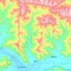 雪乡 topographic map, elevation, terrain