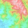 Tral topographic map, elevation, terrain