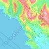 Lukovë topographic map, elevation, terrain