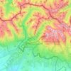 Štrbské Pleso topographic map, elevation, terrain