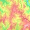 Magnac-Bourg topographic map, elevation, terrain