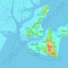 海山镇 topographic map, elevation, terrain