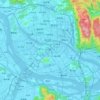 仓山区 topographic map, elevation, terrain