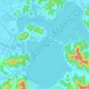 东钱湖 topographic map, elevation, terrain