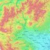群馬県 topographic map, elevation, terrain