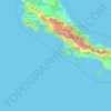 Costa Rica topographic map, elevation, terrain
